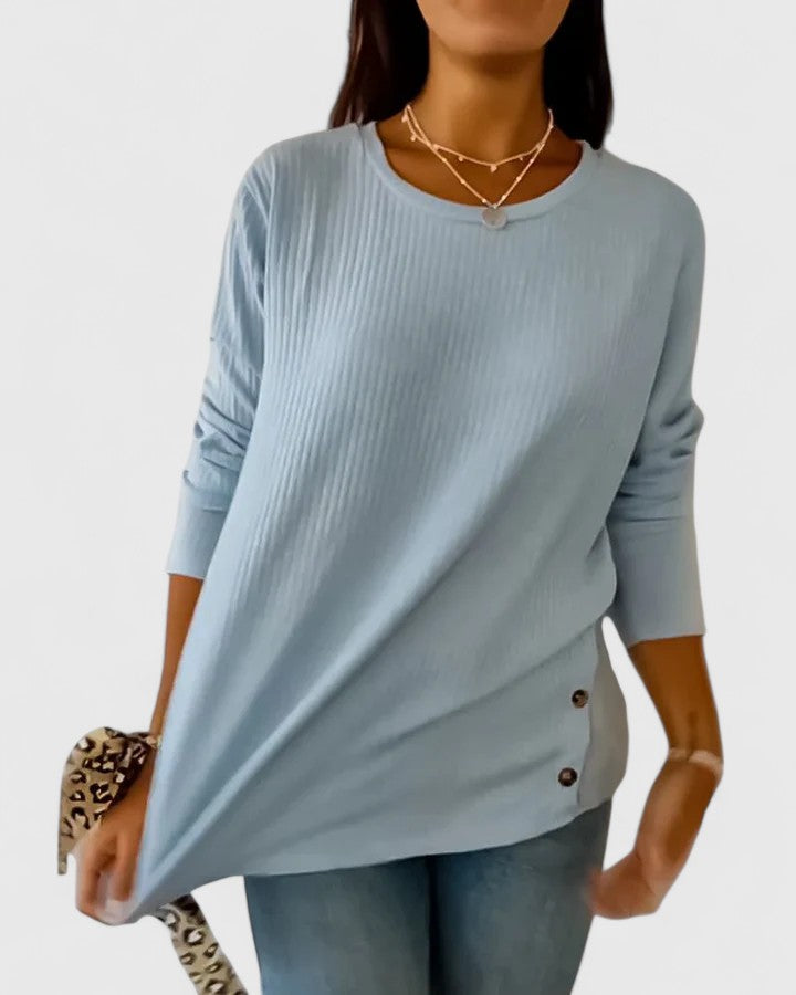 Megan™ | Elegant Crew Neck Top