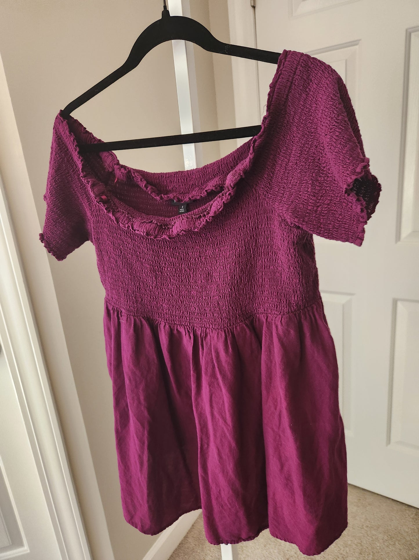 Torrid Peplum Gauze Smocked Off-Shoulder Top Size 3