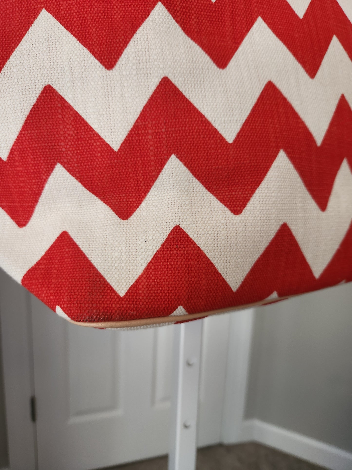 Kate Spade Harmony Chevron Tote Red & Ivory