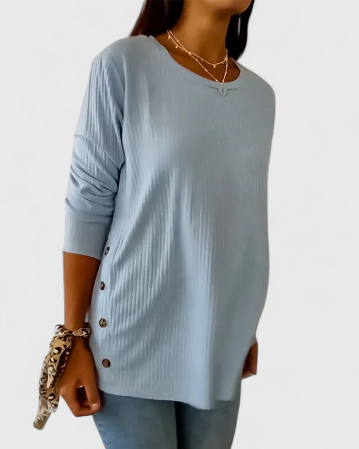 Megan™ | Elegant Crew Neck Top