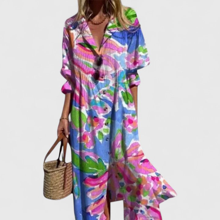Paula | Elegant Boho Maxi Dress