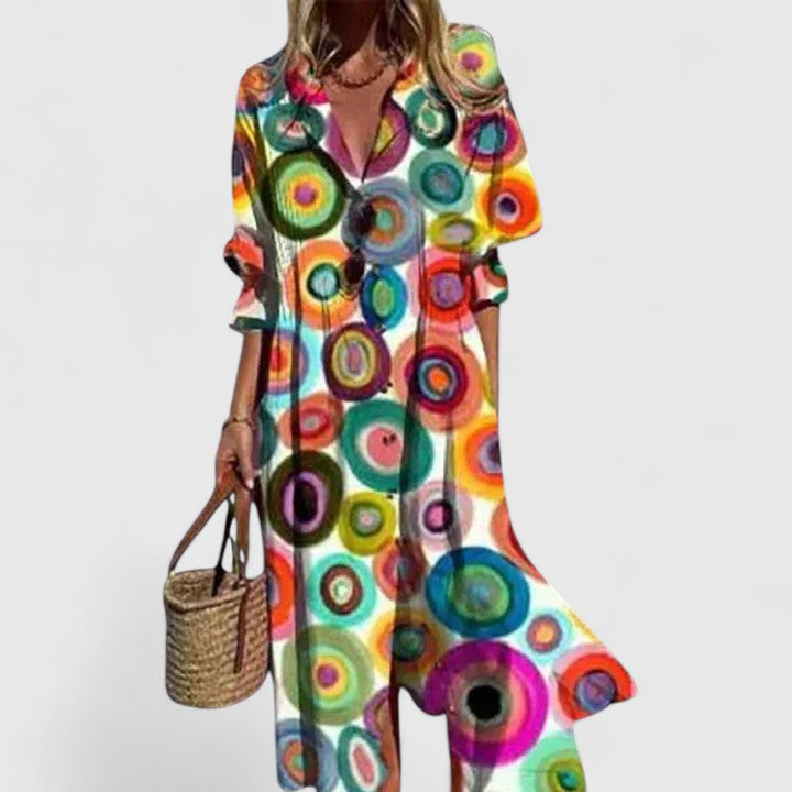 Paula | Elegant Boho Maxi Dress