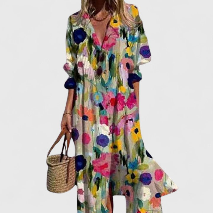 Paula | Elegant Boho Maxi Dress