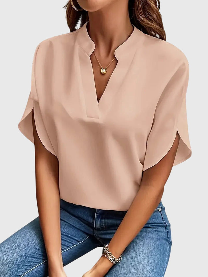 Beatrix™ | Soft Elegant V-Neck Shirt