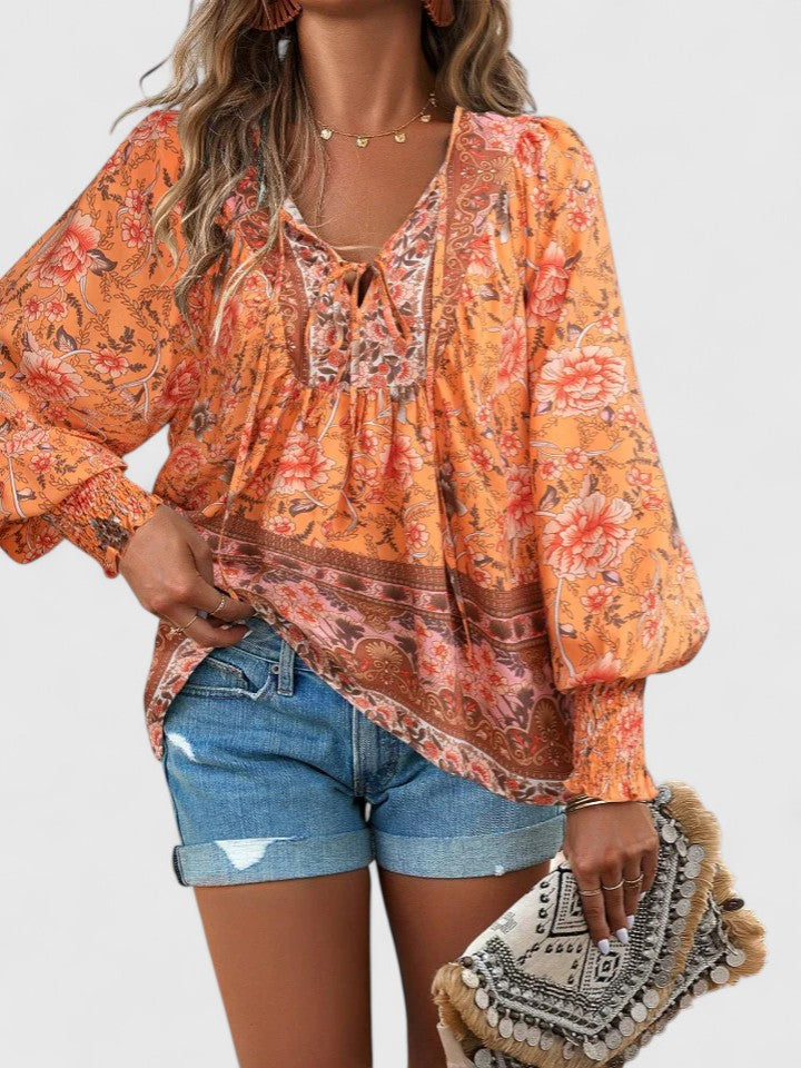 Renazianne | Elegant Printed Top