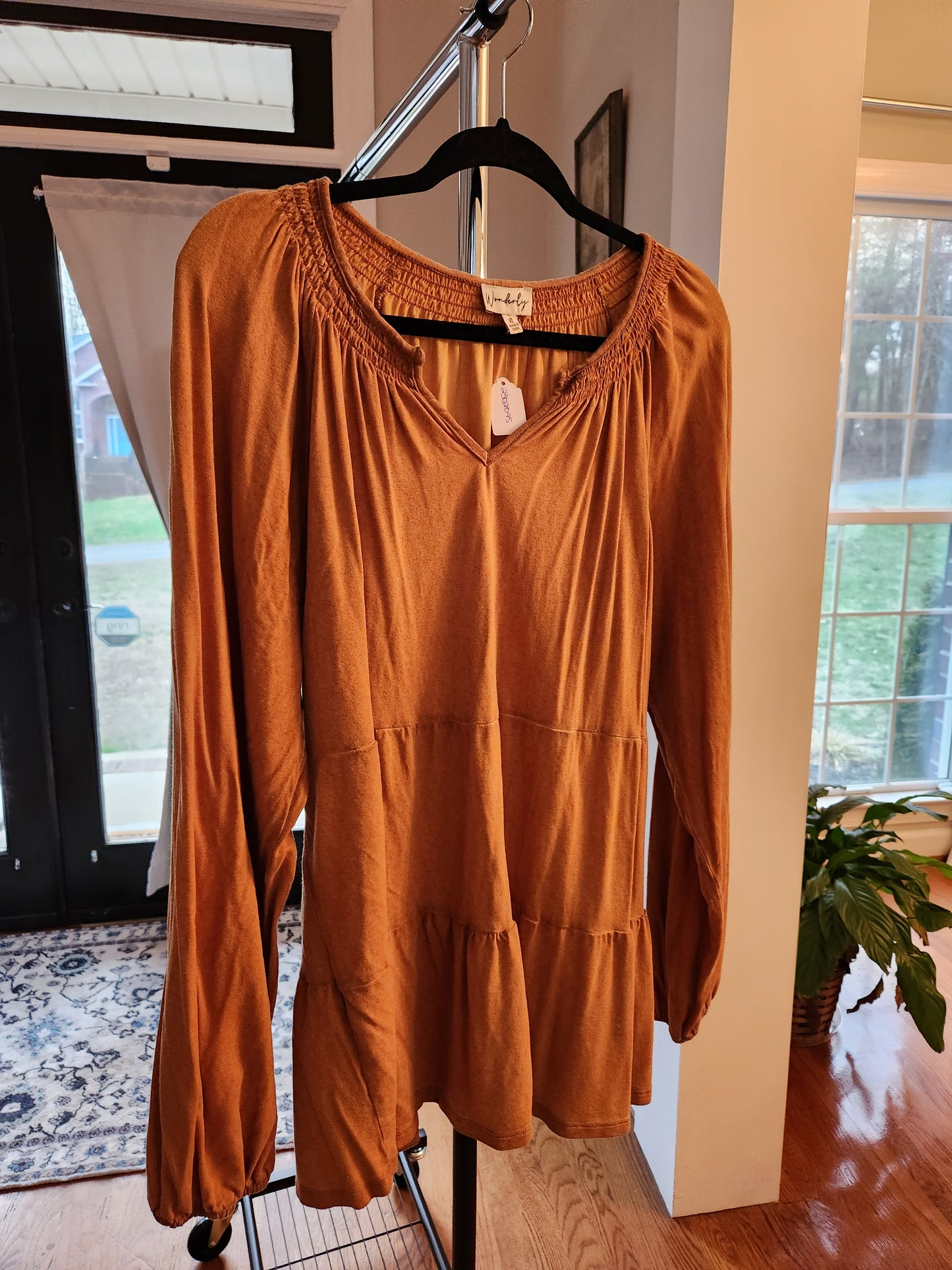 Tunic with neck detailing