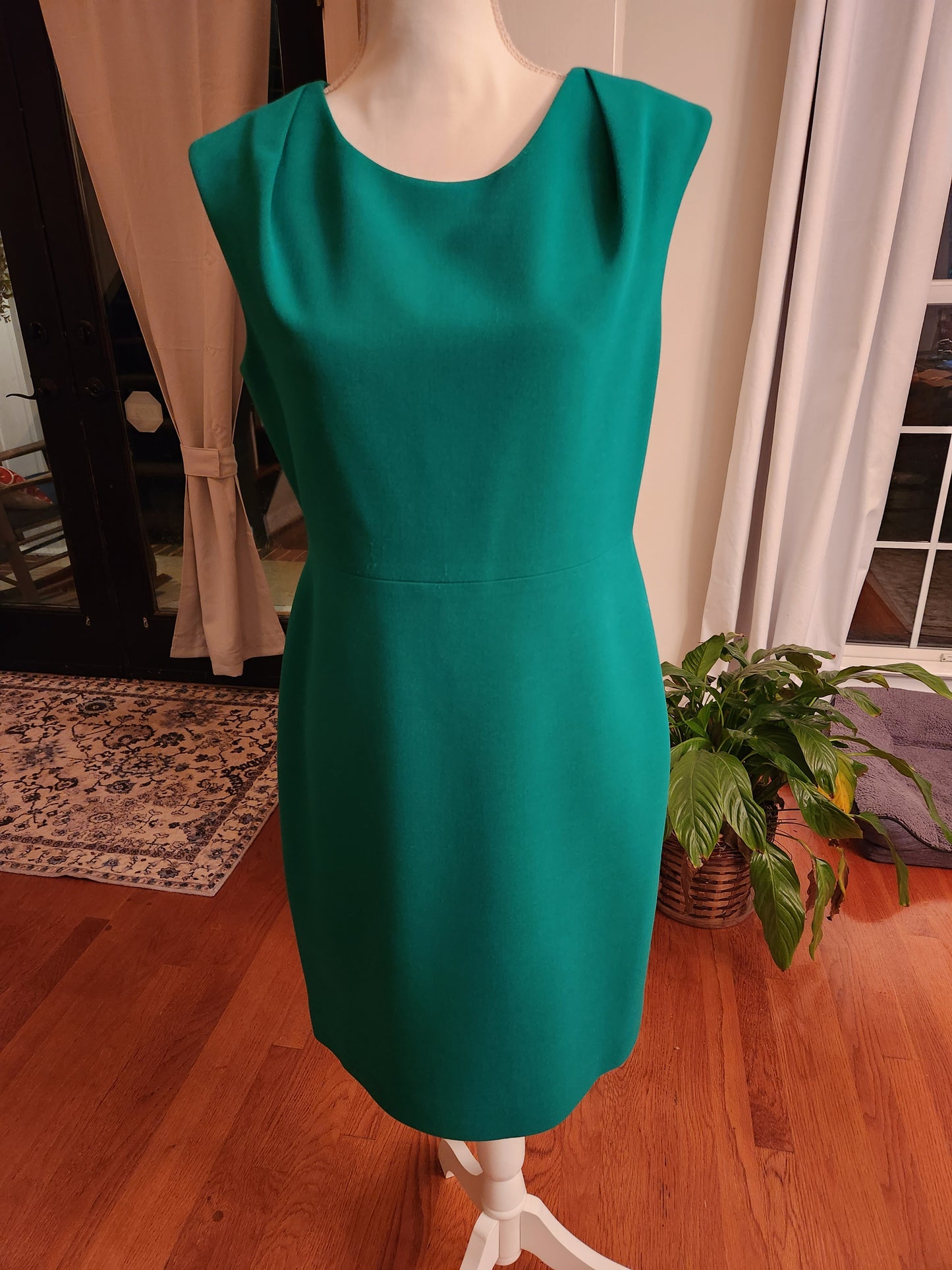 Sheath Dress with Shoulder Details