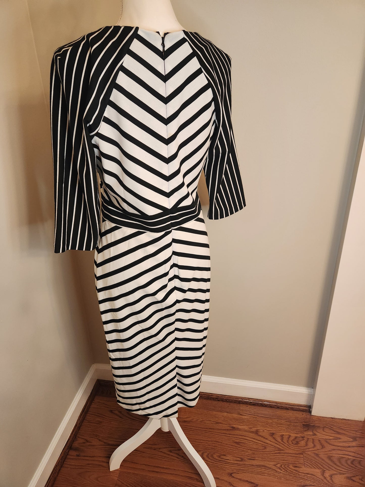 Black and White Striped Dress