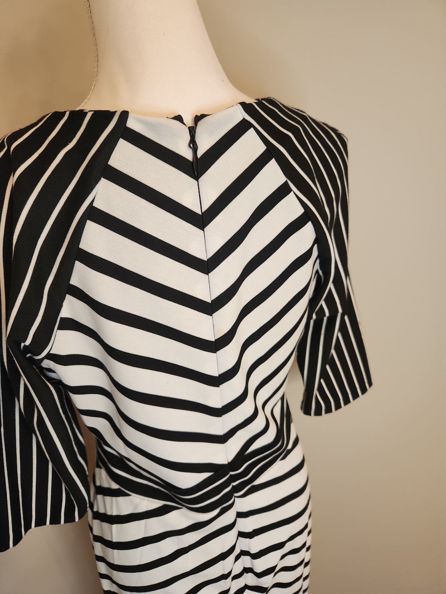 Black and White Striped Dress