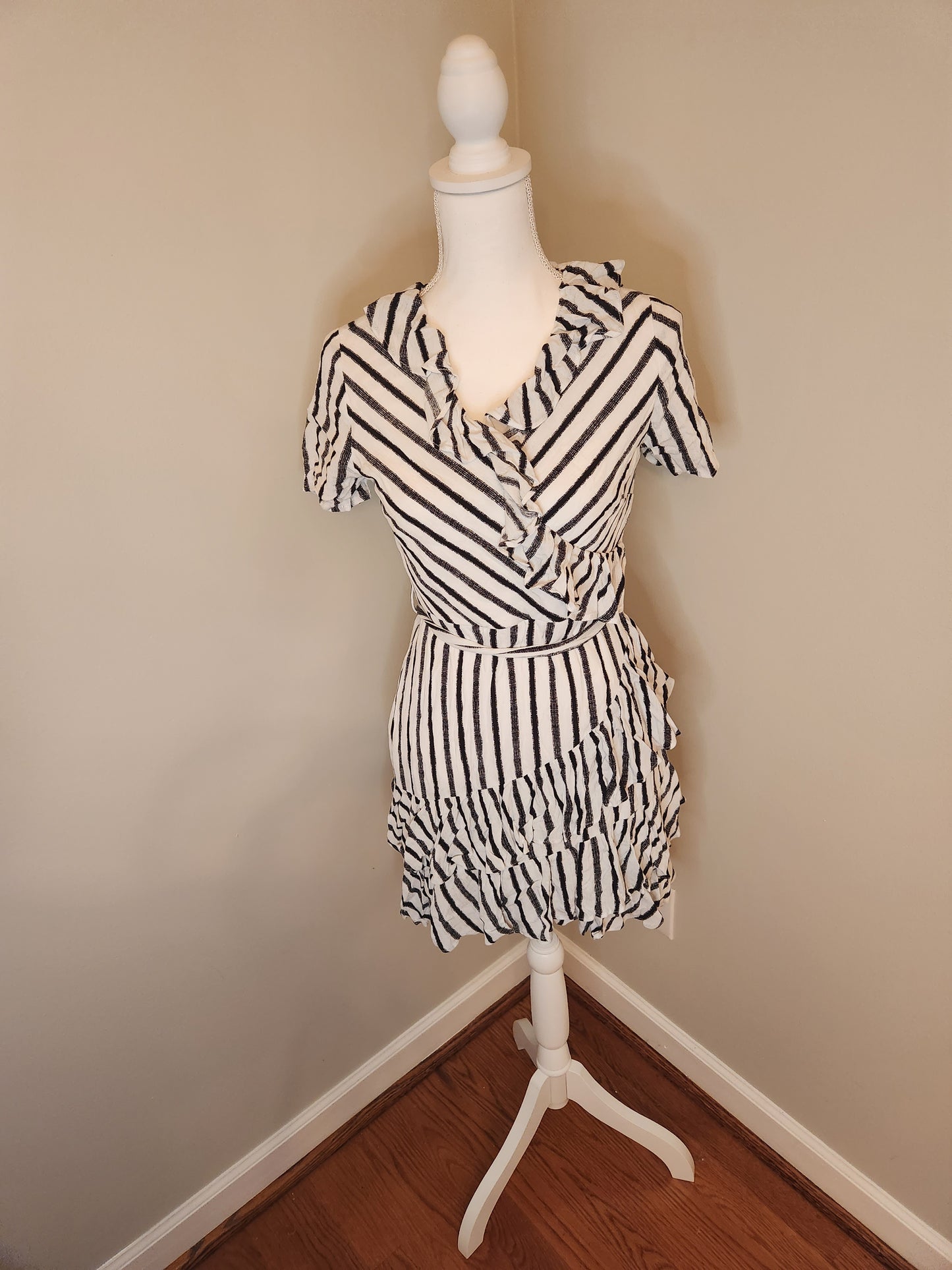 Wrap front dress