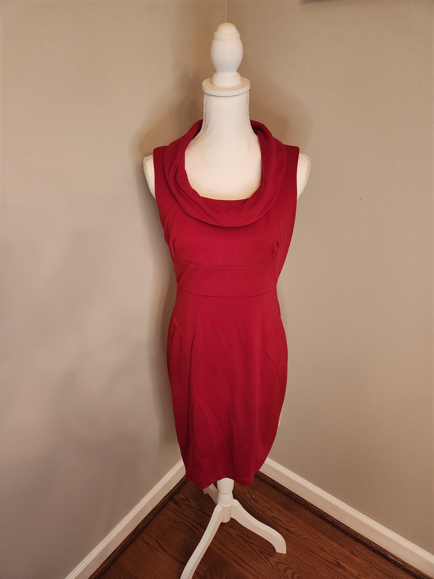 Sheath Dress with cowl neck