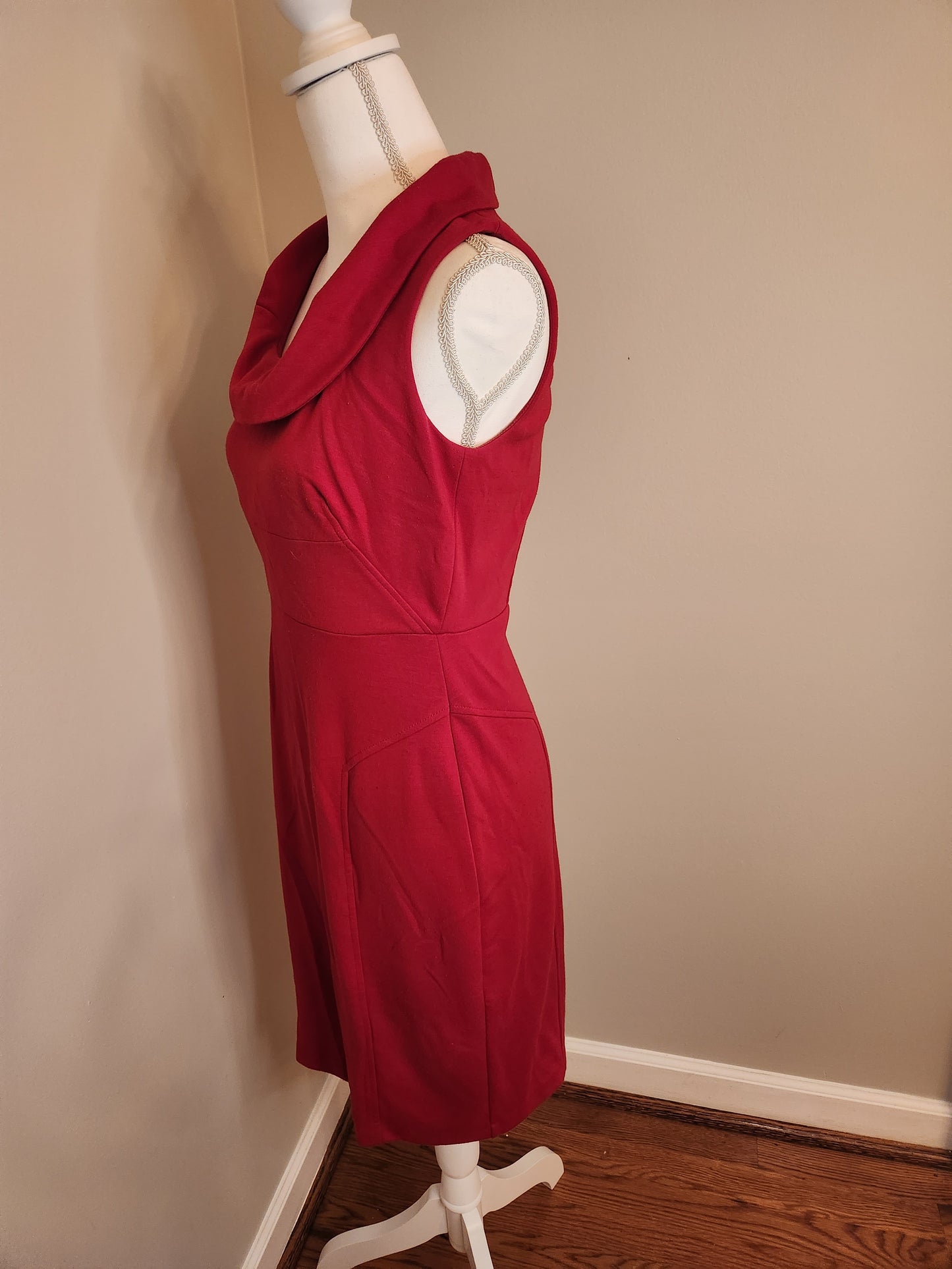 Sheath Dress with cowl neck