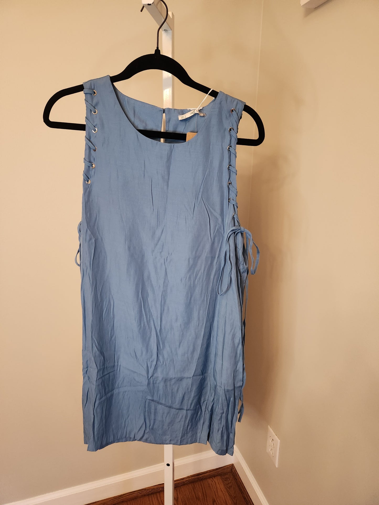 Shift Dress with Side Stitching