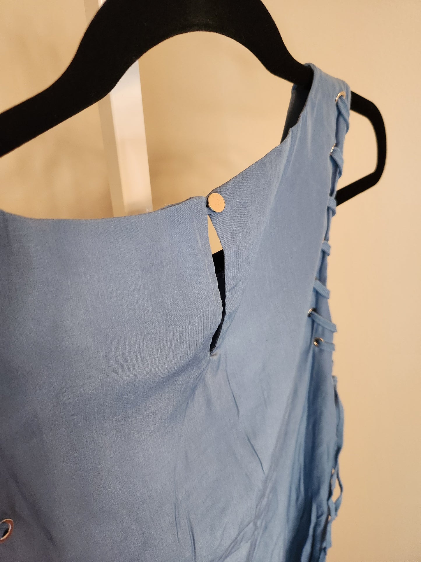 Shift Dress with Side Stitching