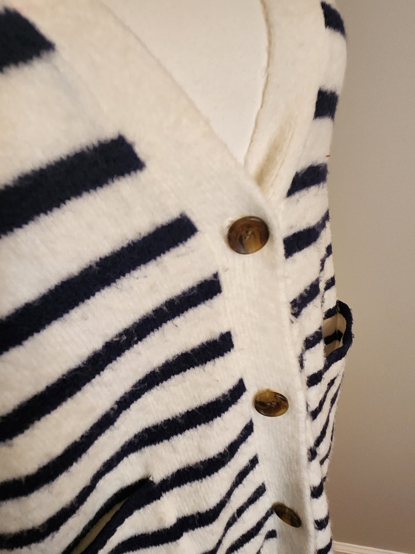 Striped Cardigan #pockets