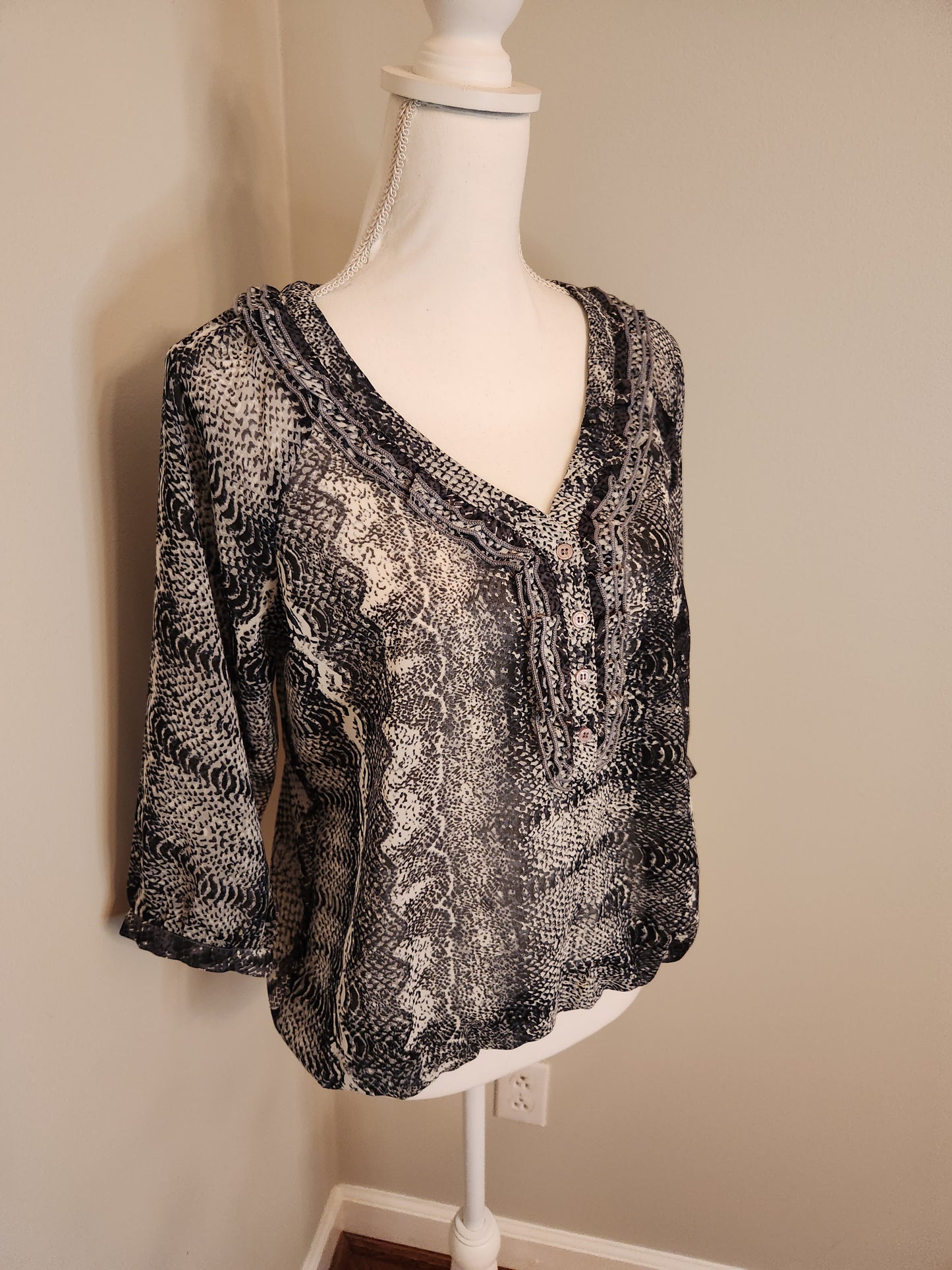 Snakeskin Pattern Blouse