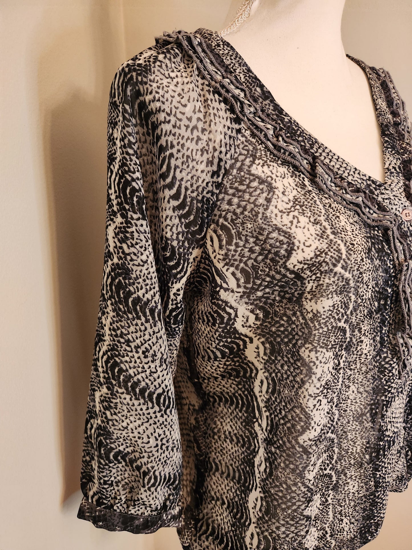 Snakeskin Pattern Blouse