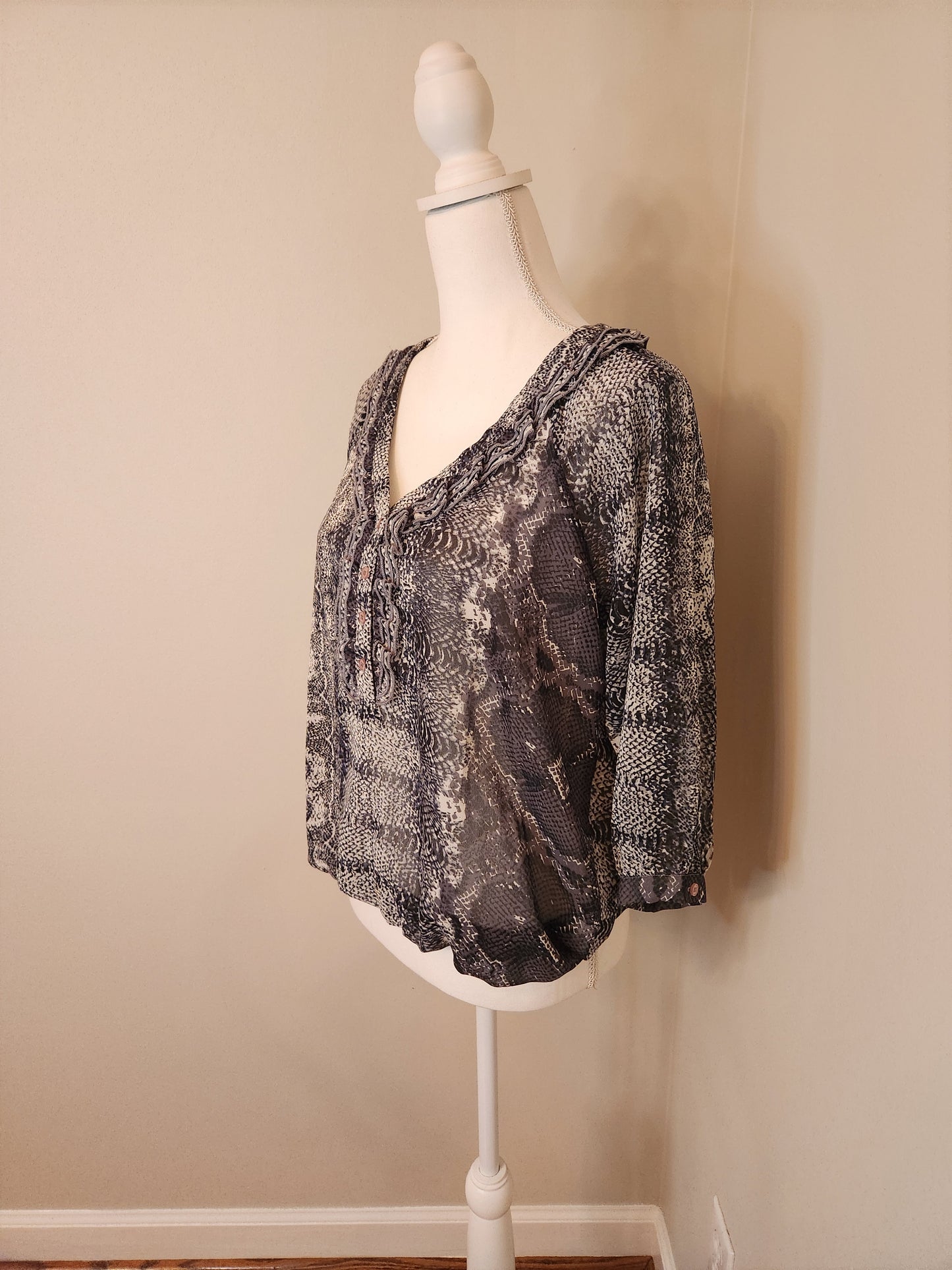 Snakeskin Pattern Blouse