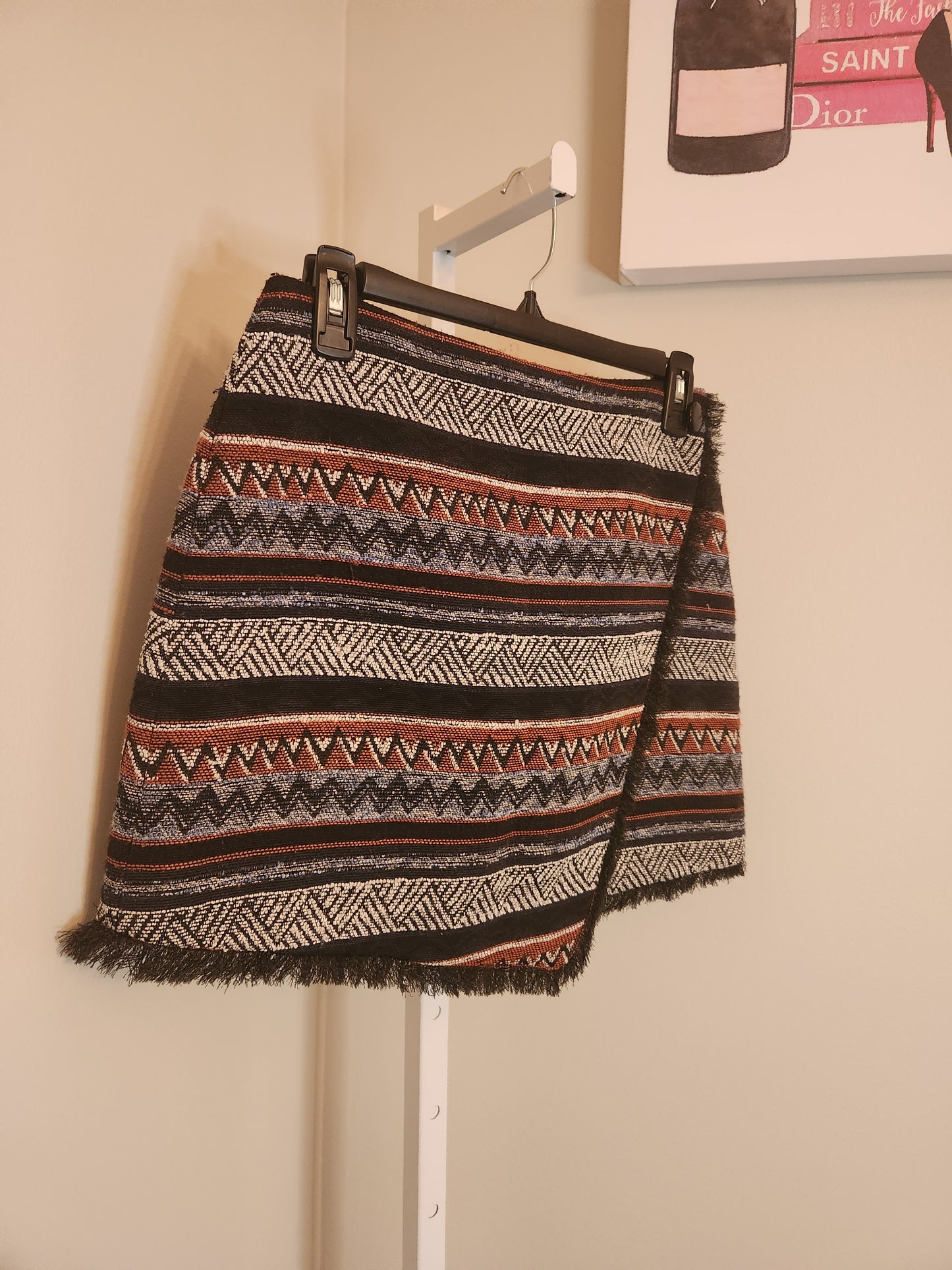 Aztec Print Skirt