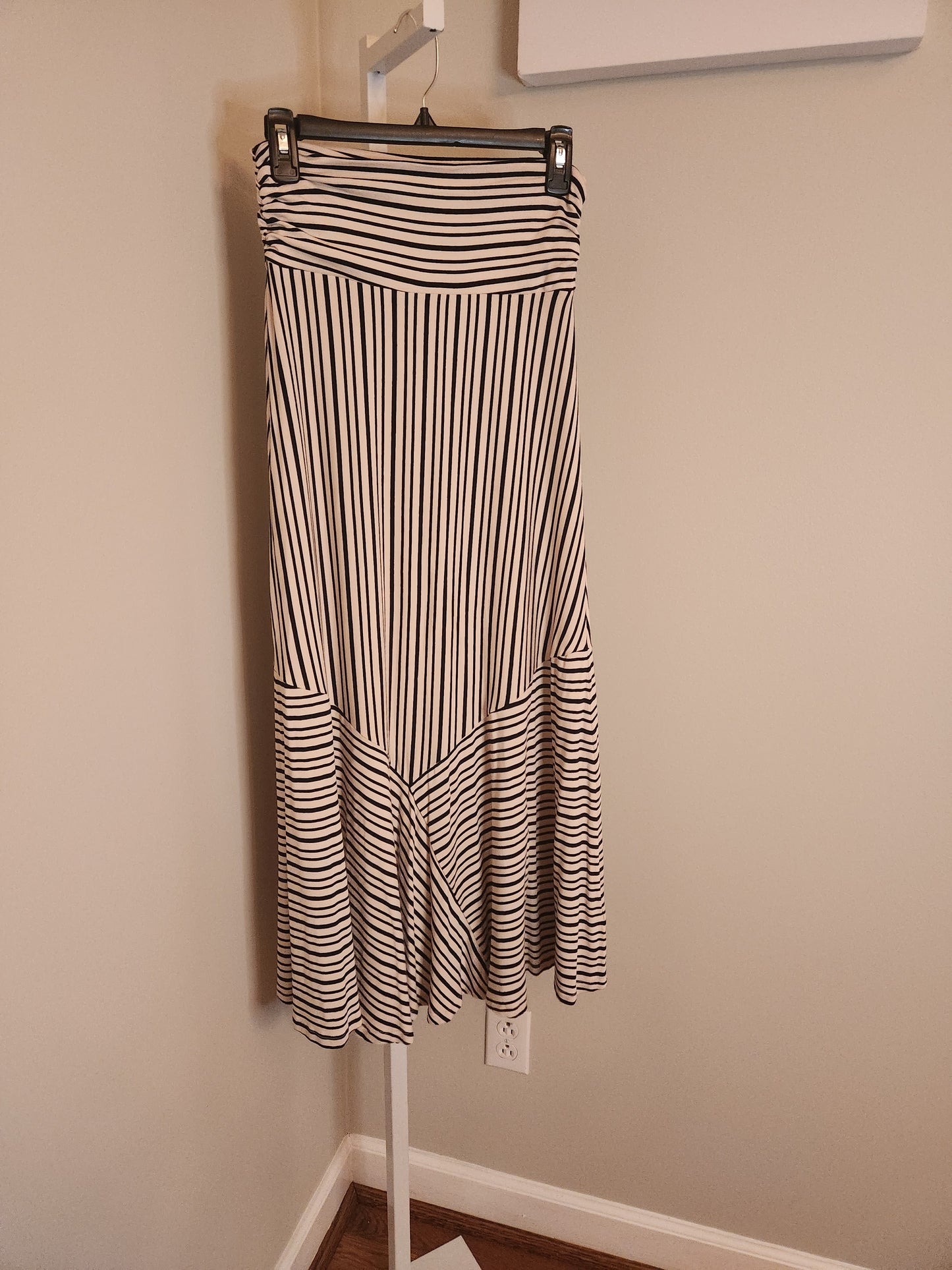 Ardennes striped maxi skirt