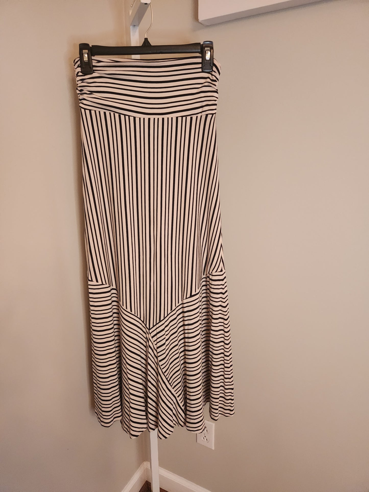 Ardennes striped maxi skirt