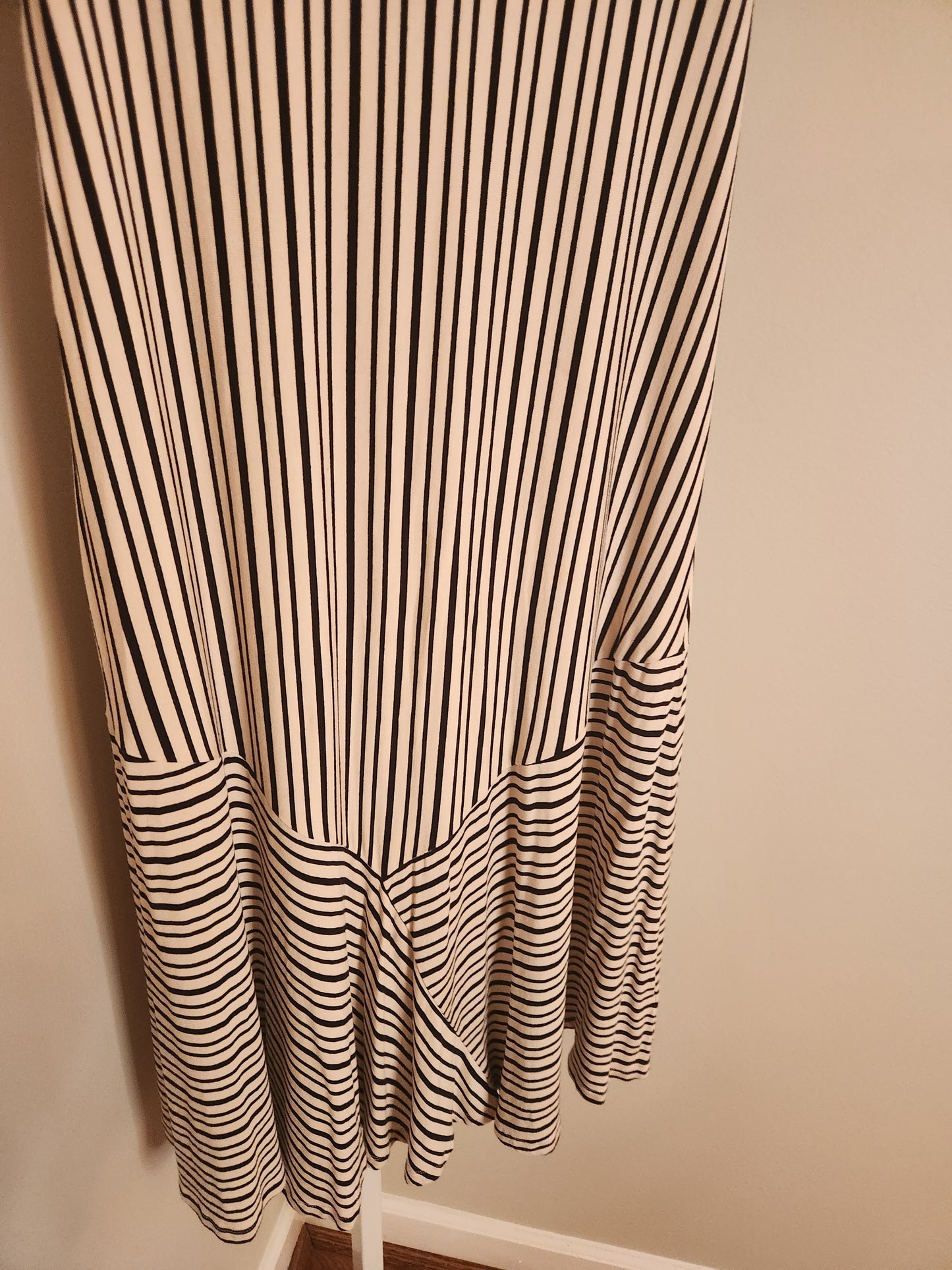 Ardennes striped maxi skirt