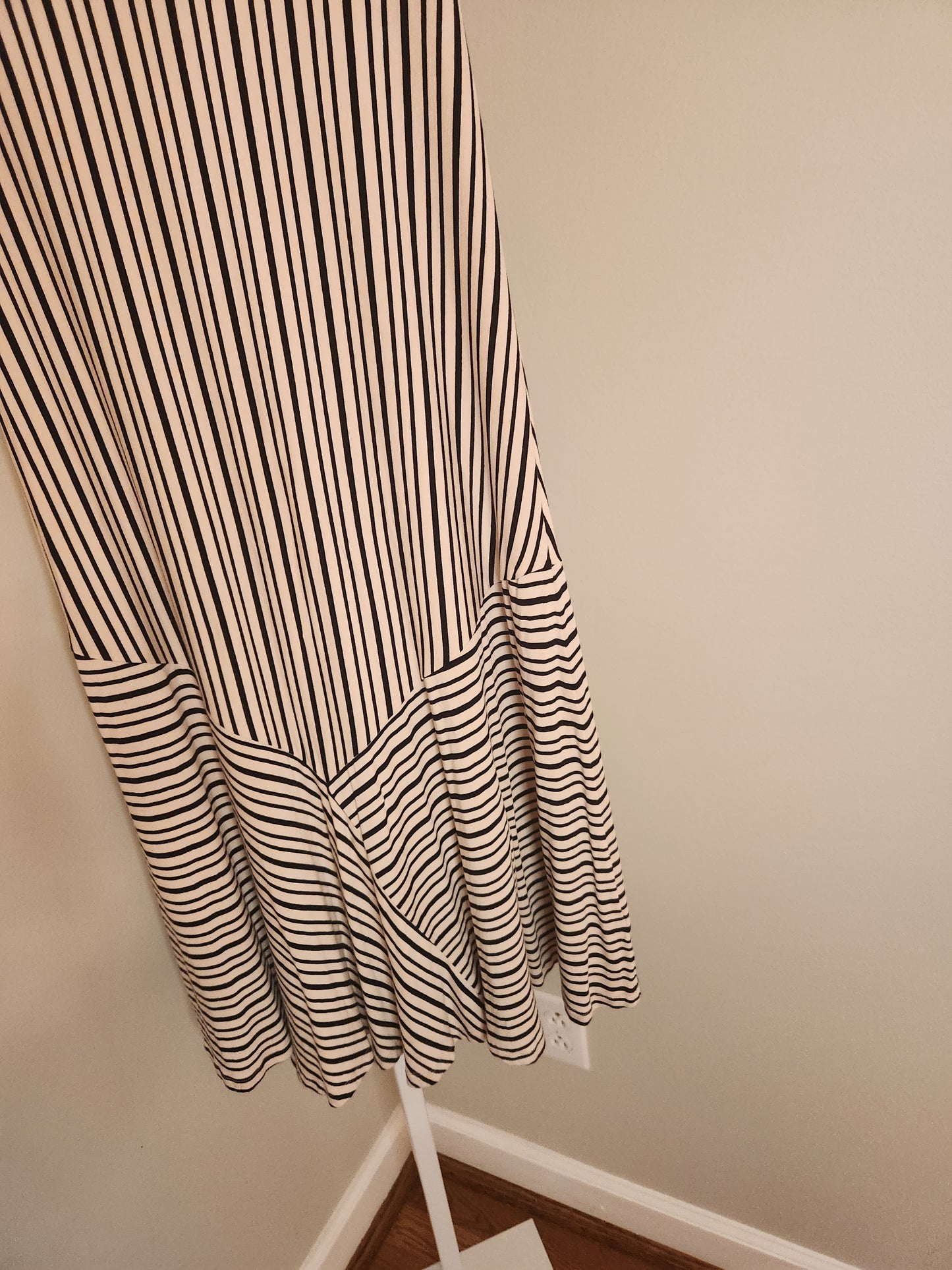 Ardennes striped maxi skirt