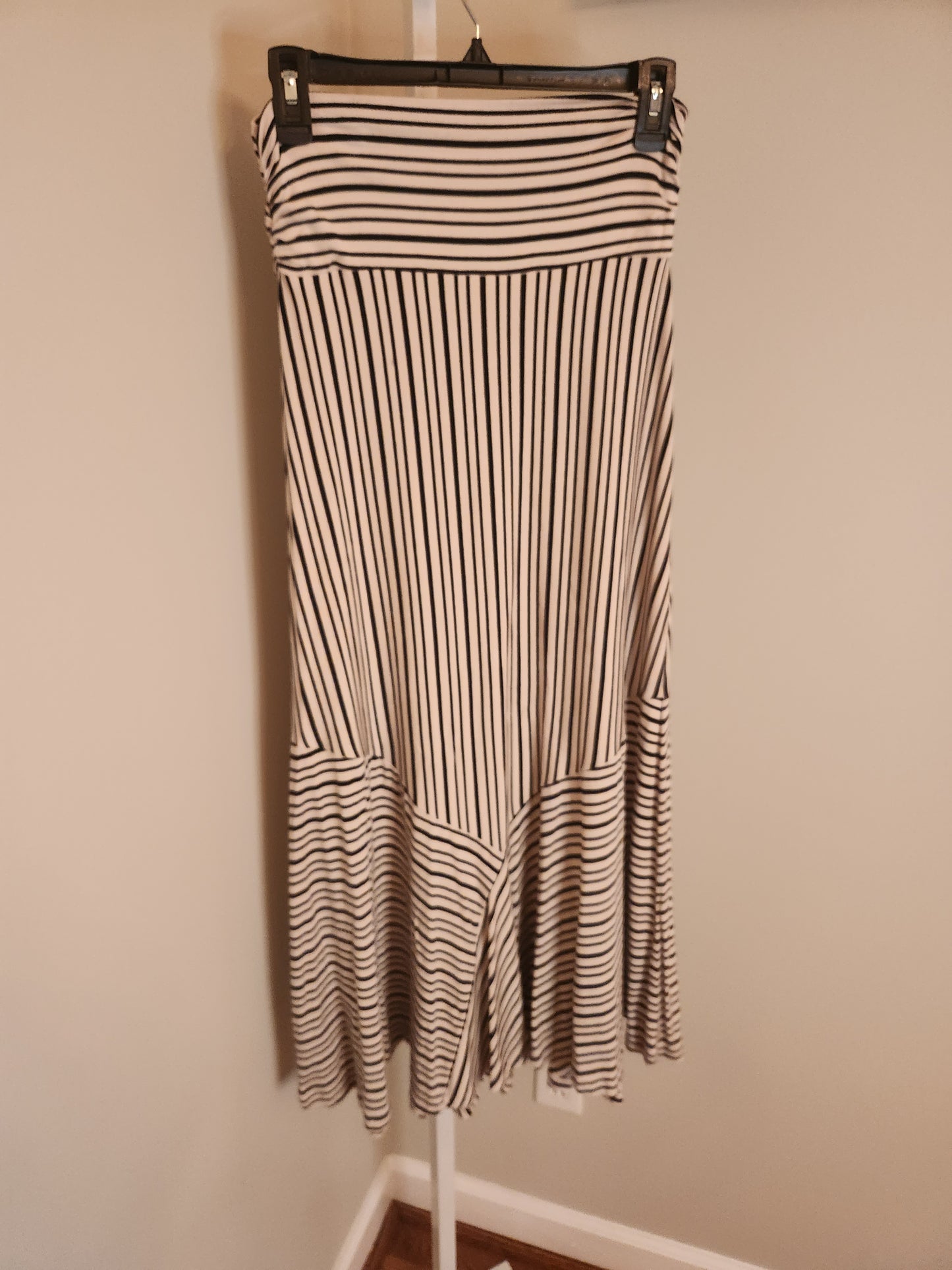 Ardennes striped maxi skirt