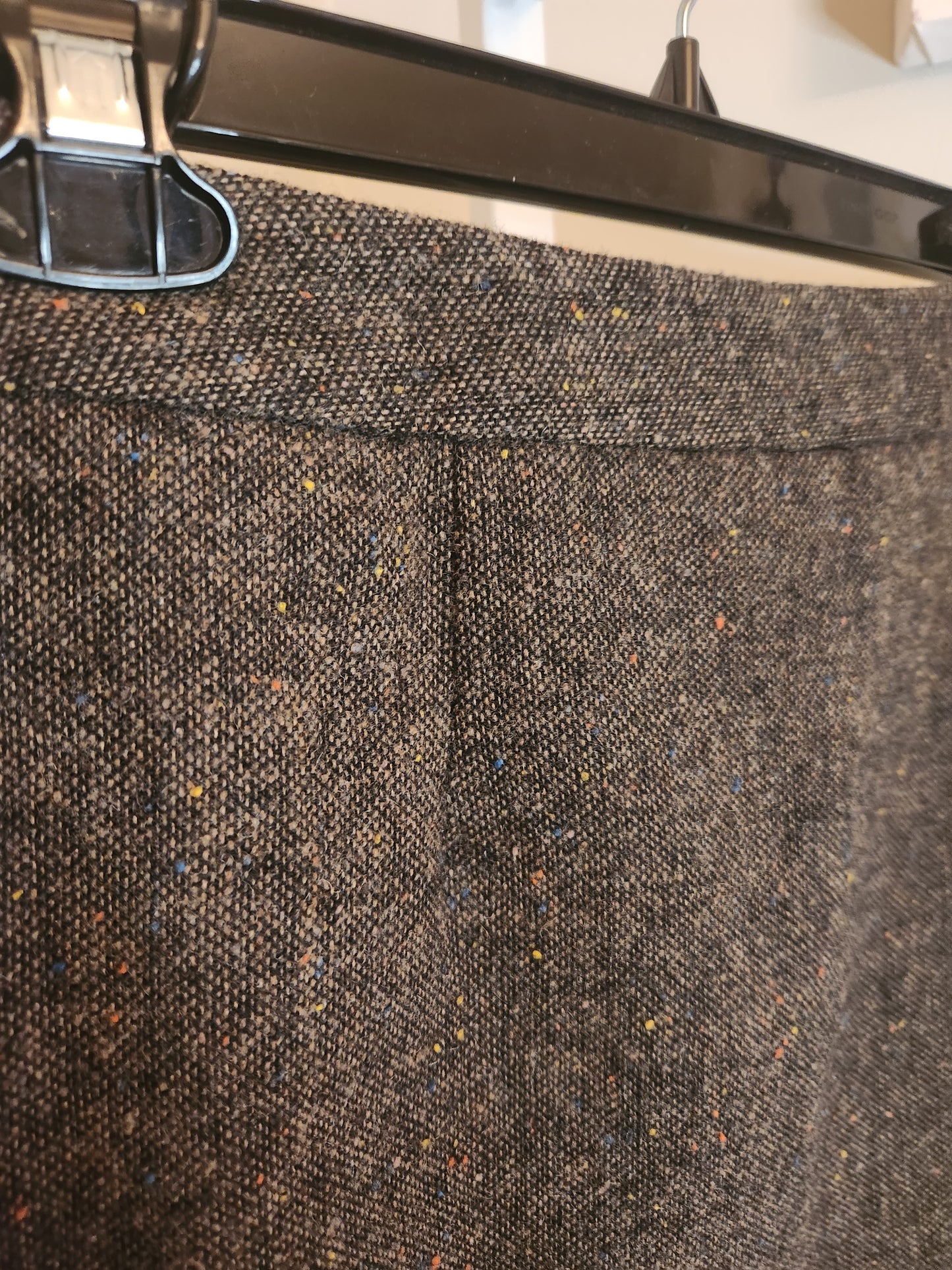 Tweed Mini Skirt With Floral Detail