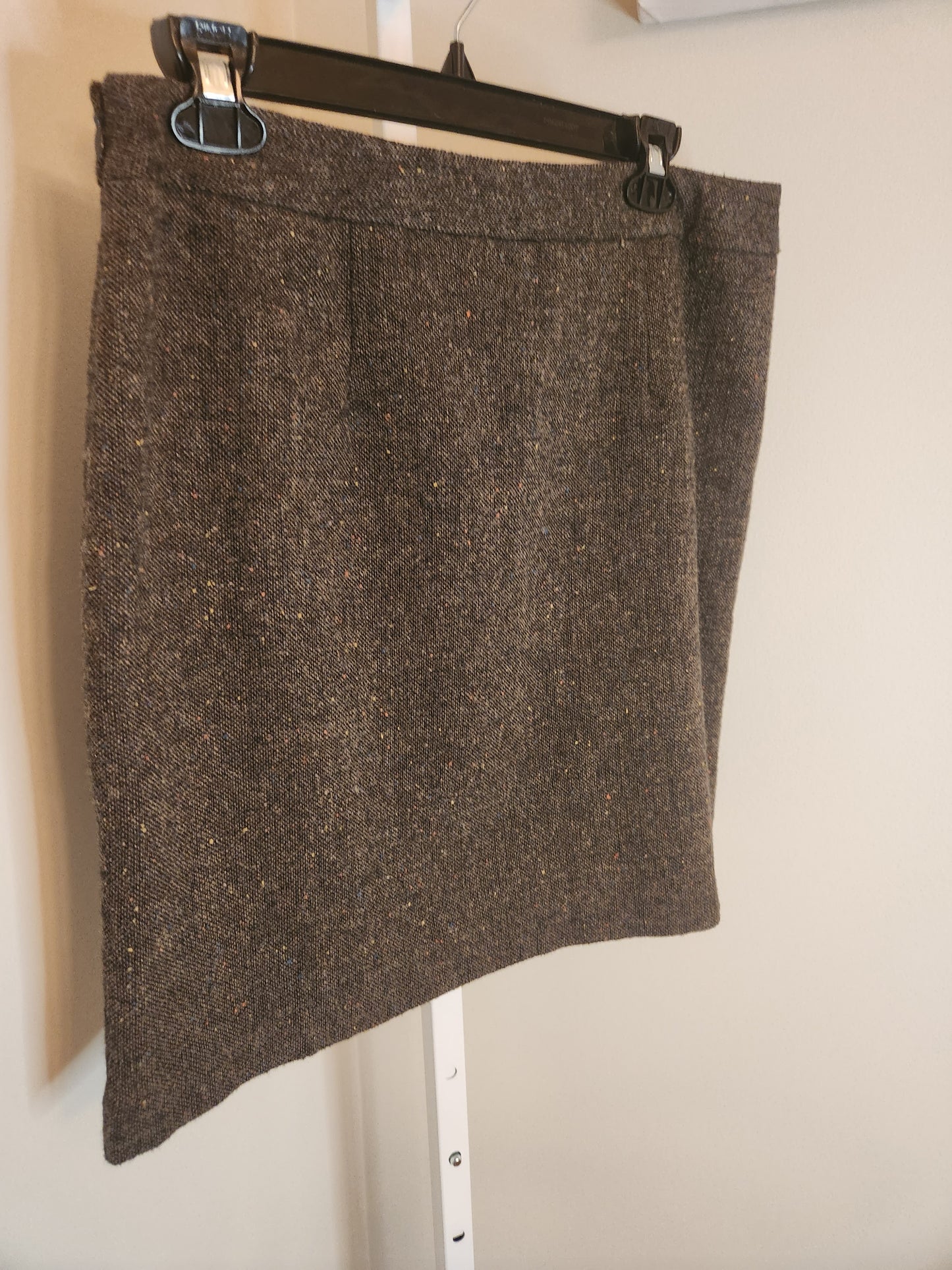 Tweed Mini Skirt With Floral Detail