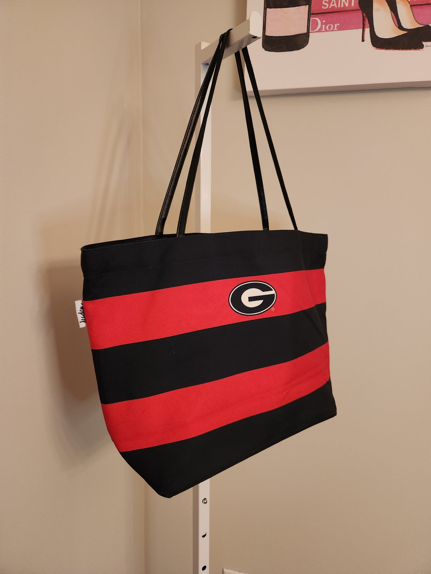 Rugby Striped Gameday Tote