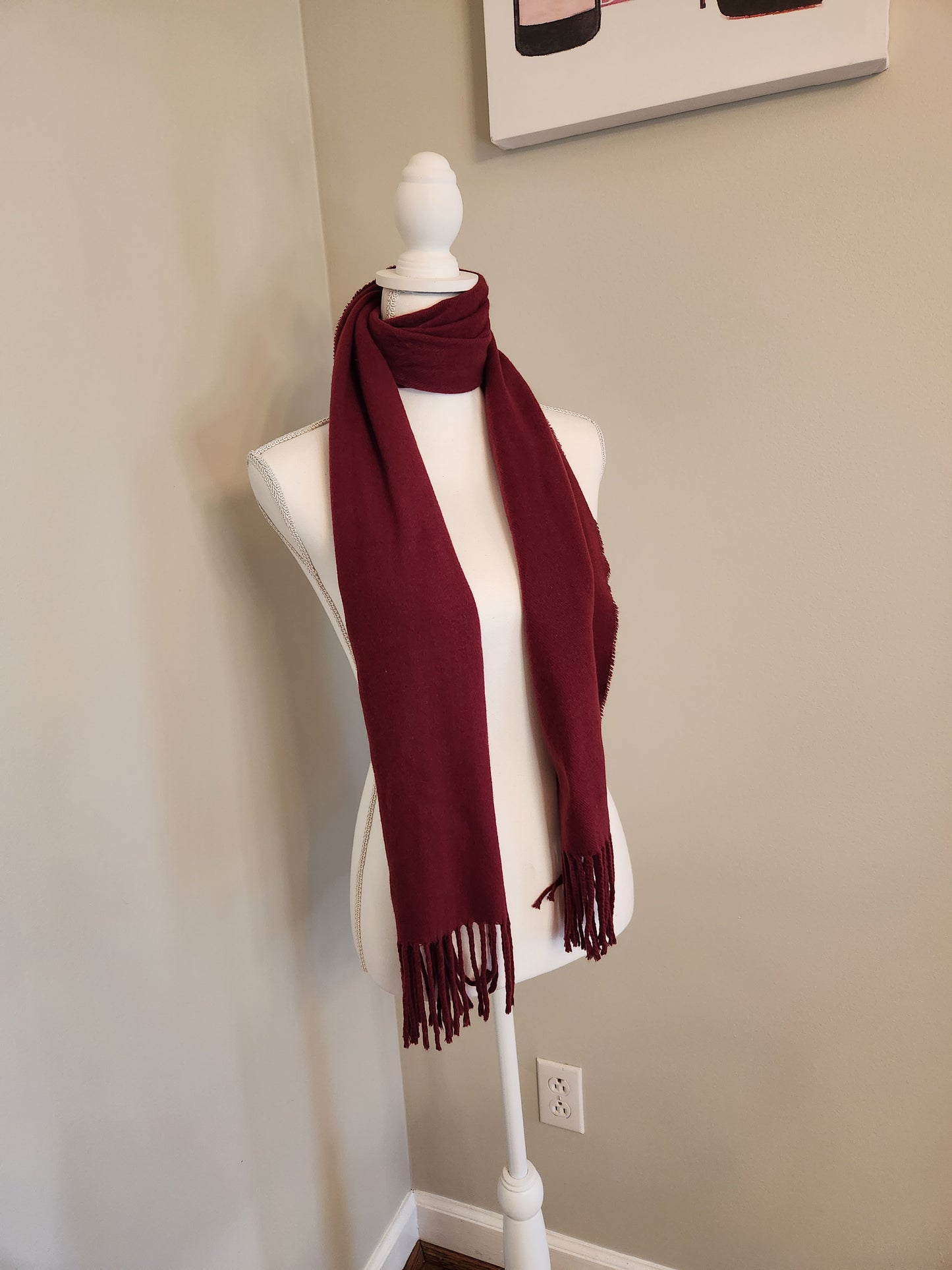 Wine Colored Scarf