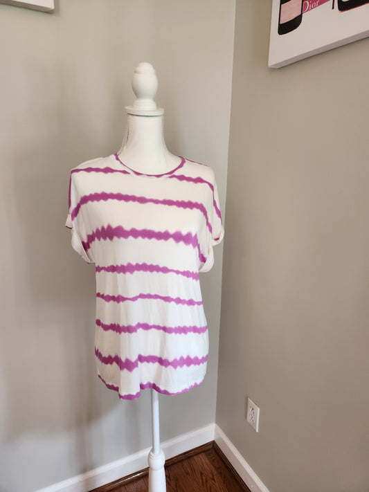 Tie Dye Stripe Blouse