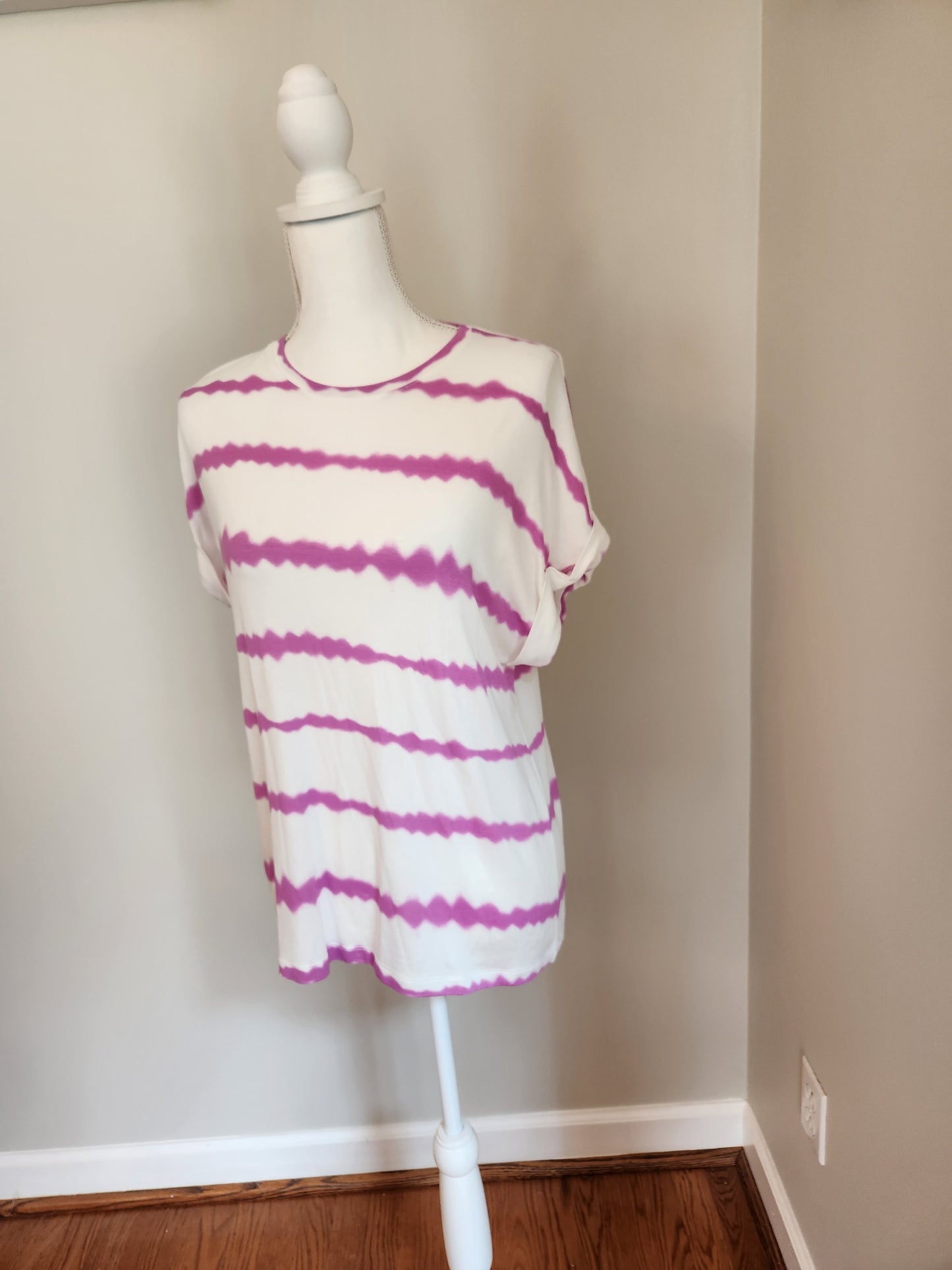 Tie Dye Stripe Blouse