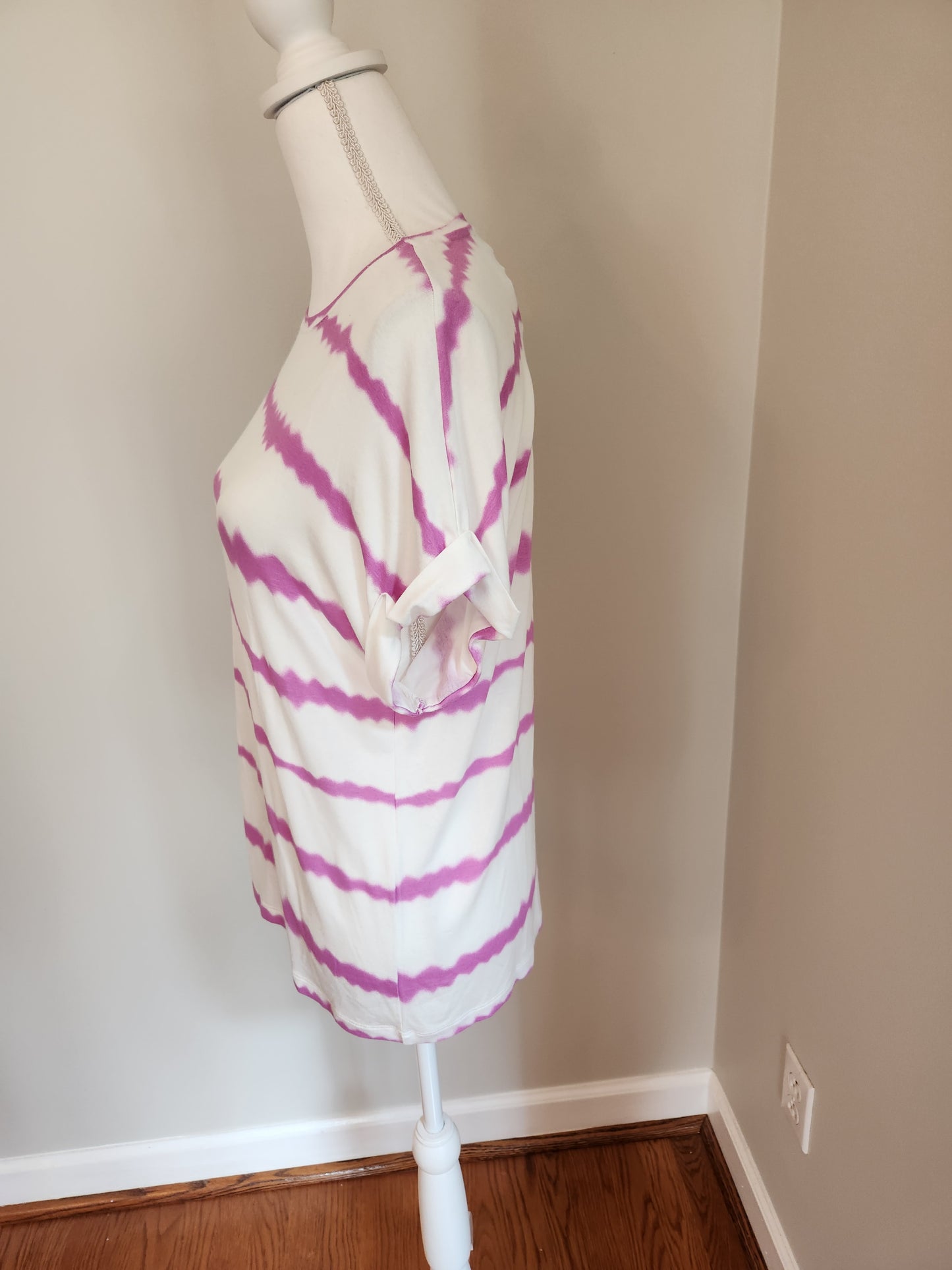 Tie Dye Stripe Blouse