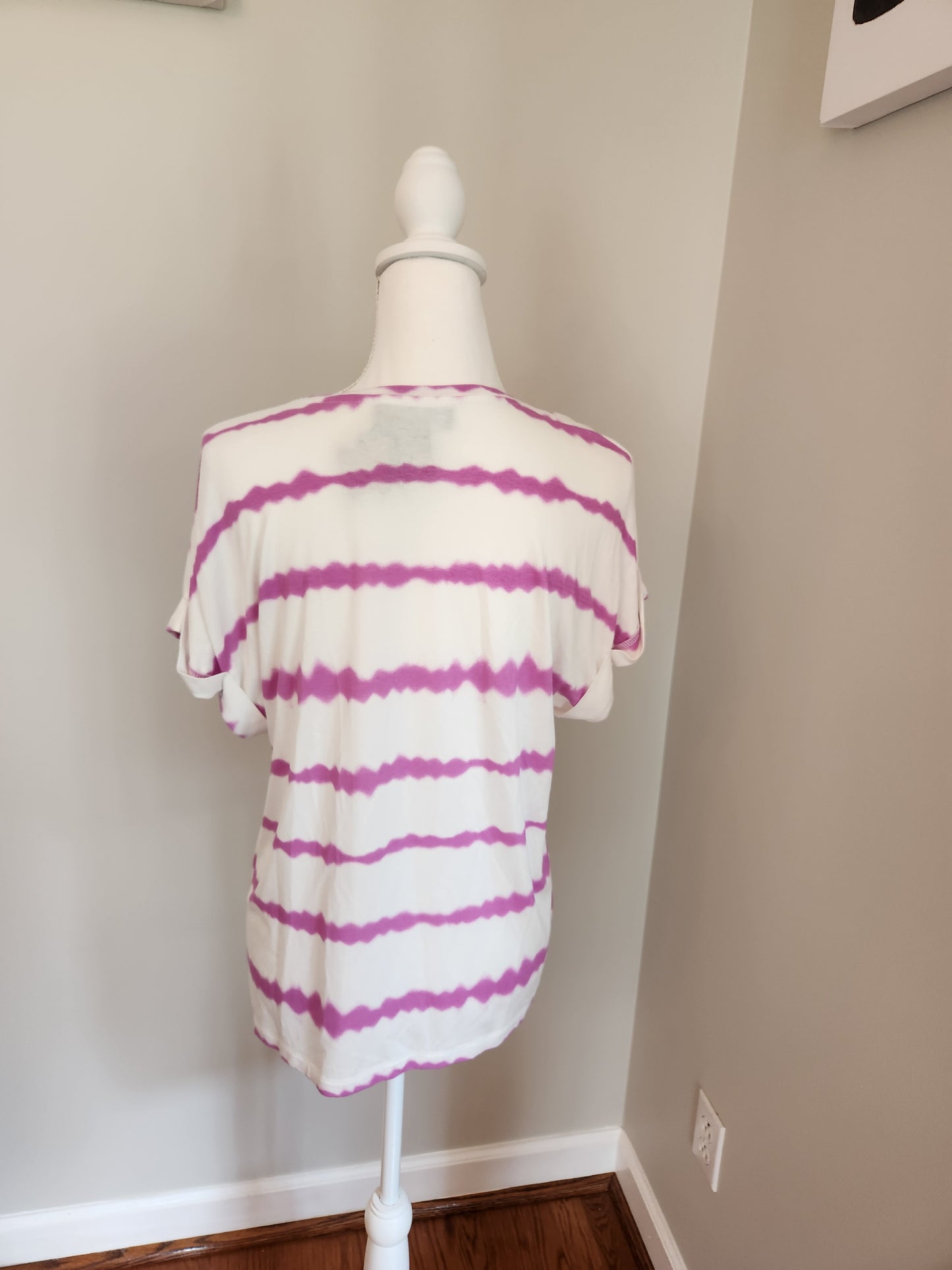 Tie Dye Stripe Blouse