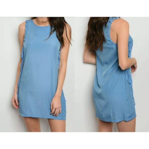 Shift Dress with Side Stitching